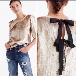 J Crew Sequin Top